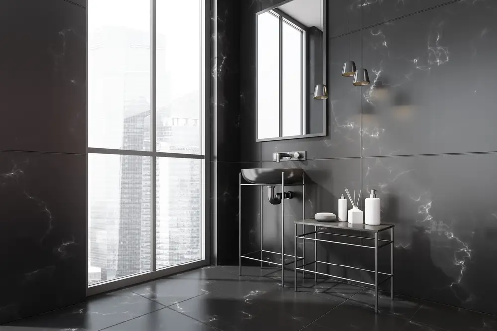 salle de bain industriel